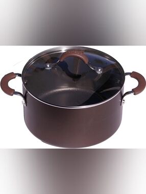 CIRCULON Hard Anodized Nonstick Stockpot with Glass Lid • New In Box